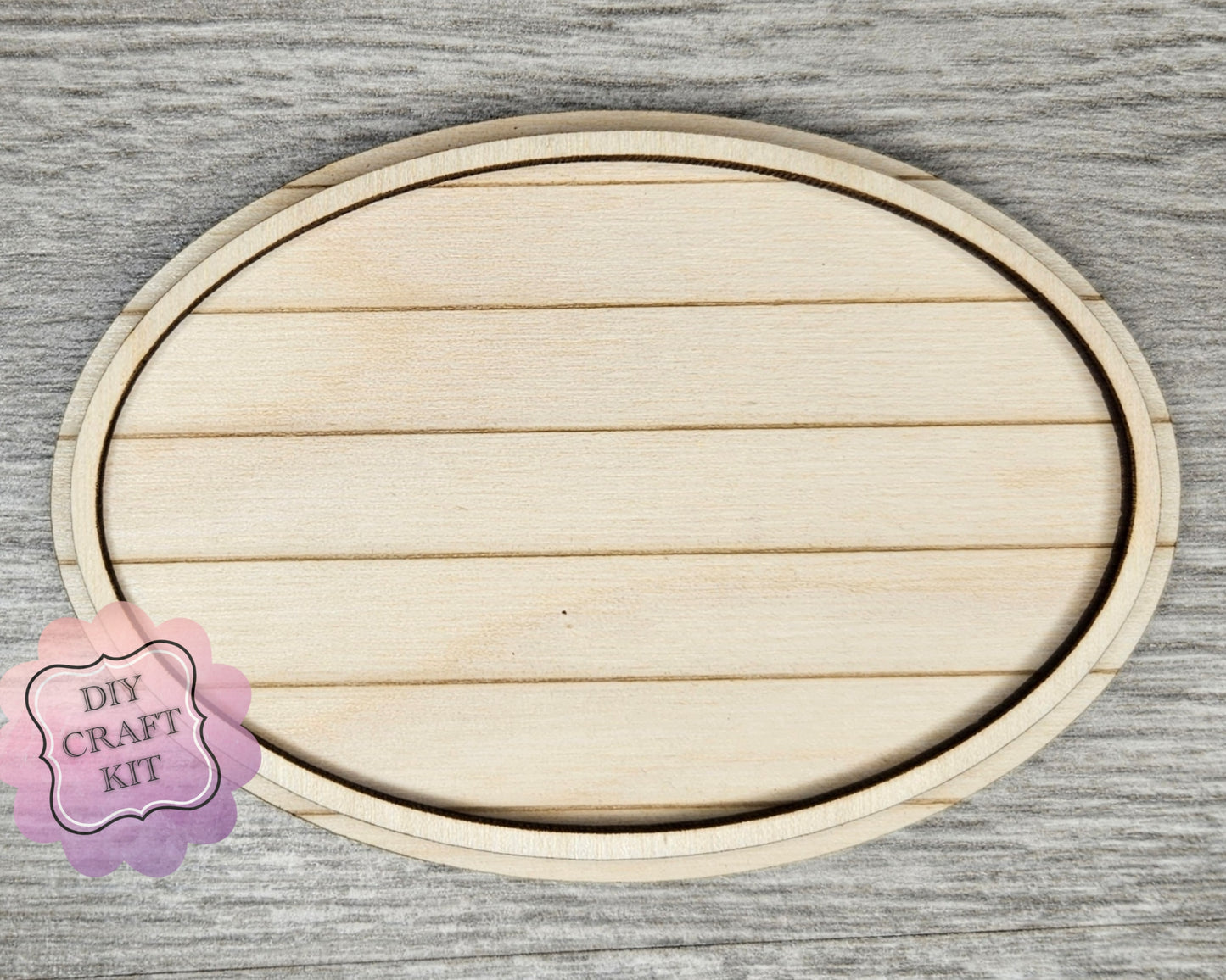 Shiplap Frame #2467 - Multiple Sizes Available - Unfinished Wood Cutout Frames