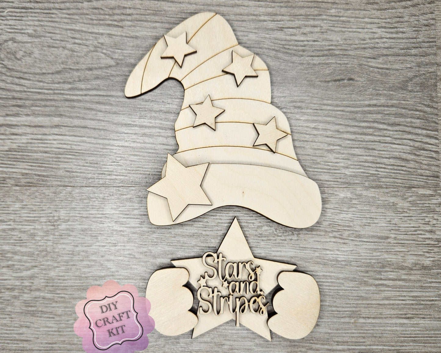 Interchangeable Gnome | BOY 4TH OF JULY TOPPER | #200002-5