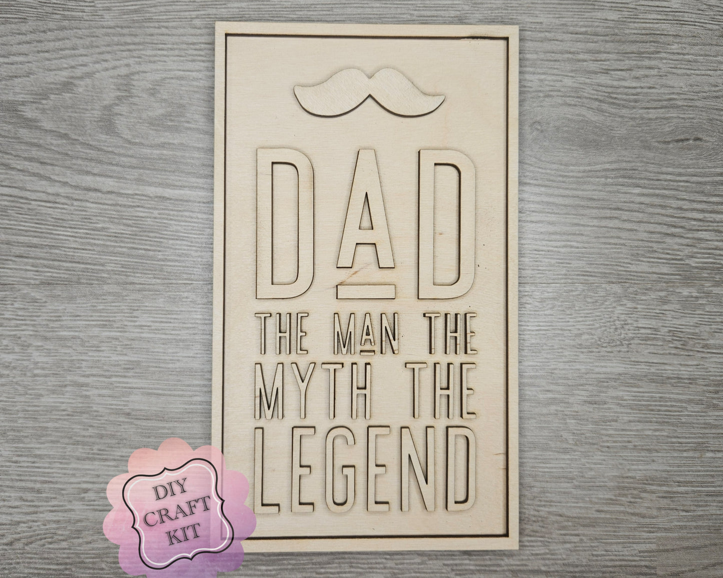 Dad the Myth | Dad the Legend | Father's Day ideas | DIY Craft Kits | Paint Party Supplies | #2873