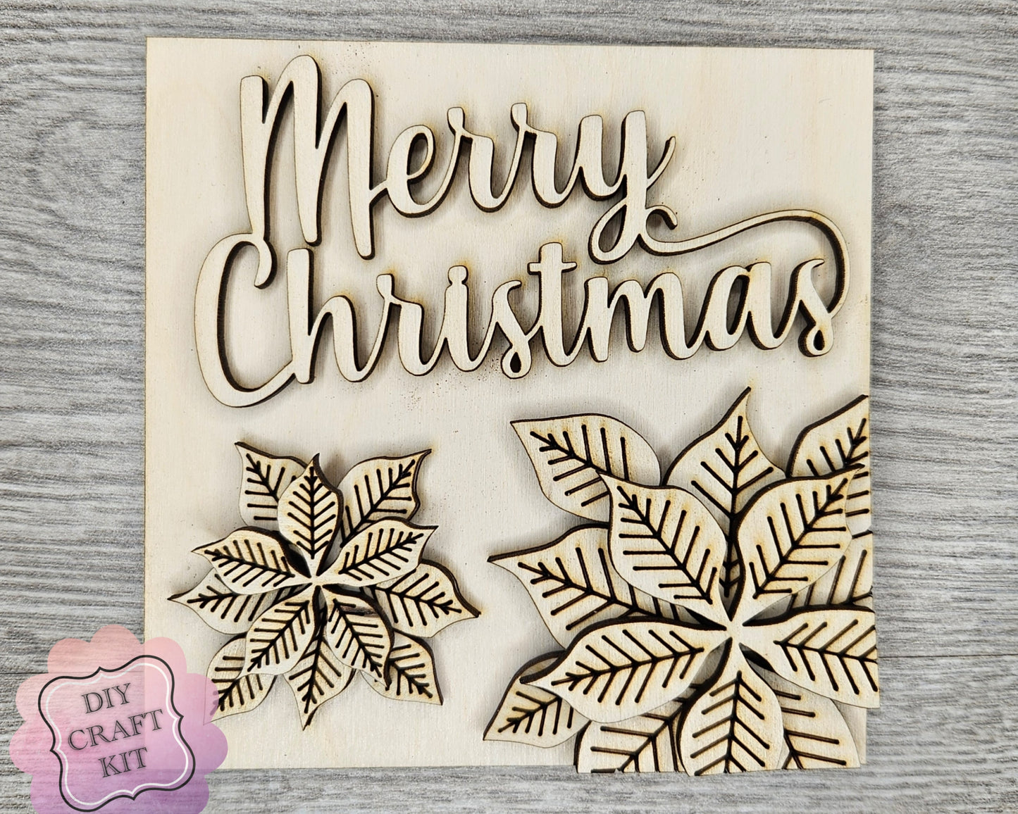 **SHOW OVERSTOCK SALE** Merry Christmas Poinsettia MINI KIT | #4121