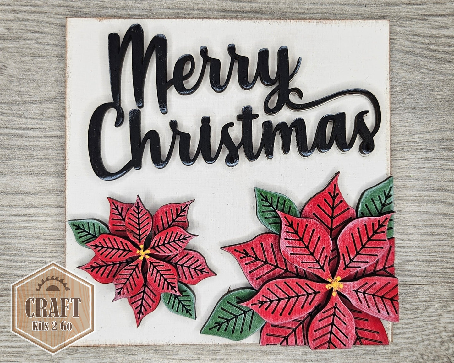 **SHOW OVERSTOCK SALE** Merry Christmas Poinsettia MINI KIT | #4121