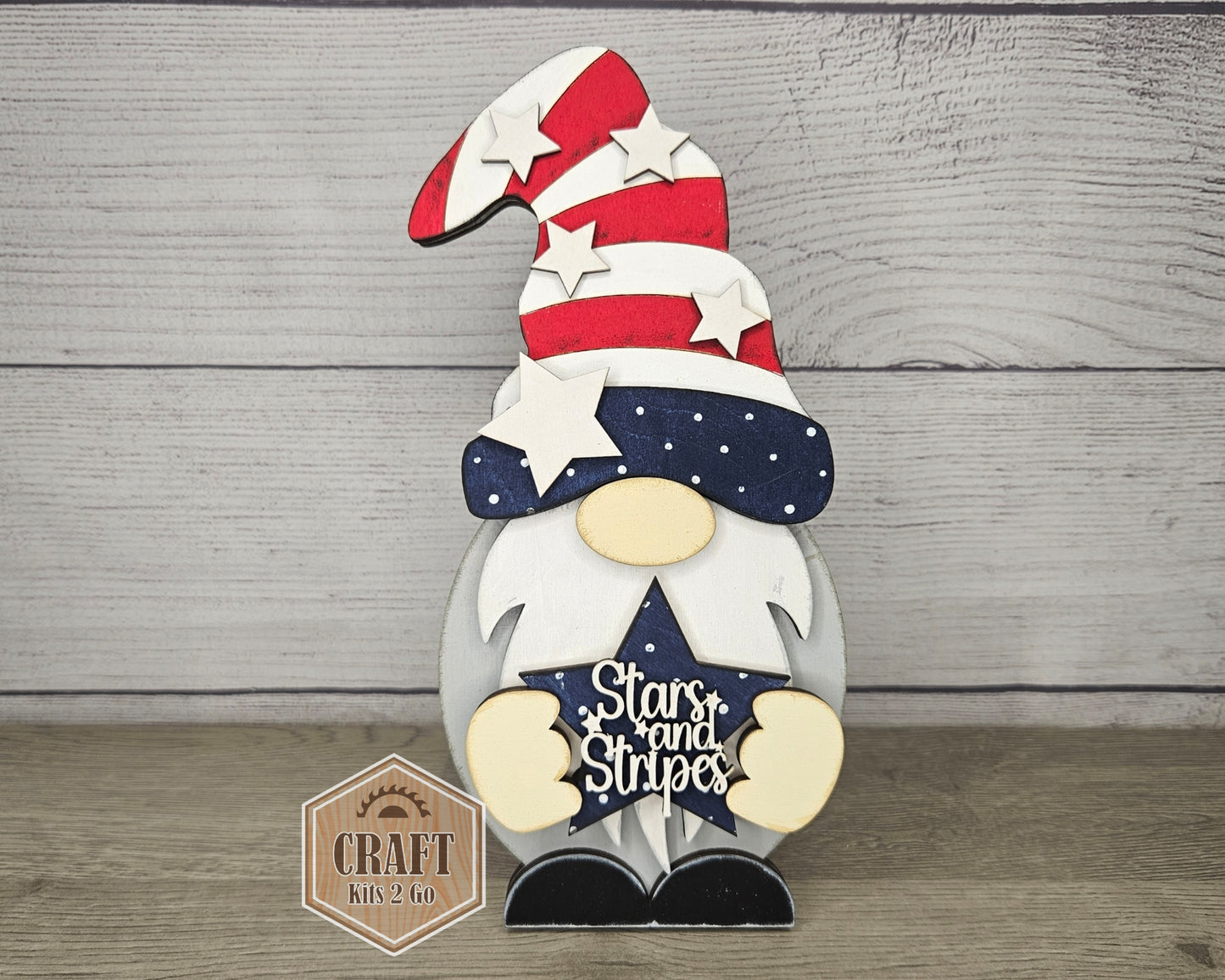 Interchangeable Gnome | BOY 4TH OF JULY TOPPER | #200002-5
