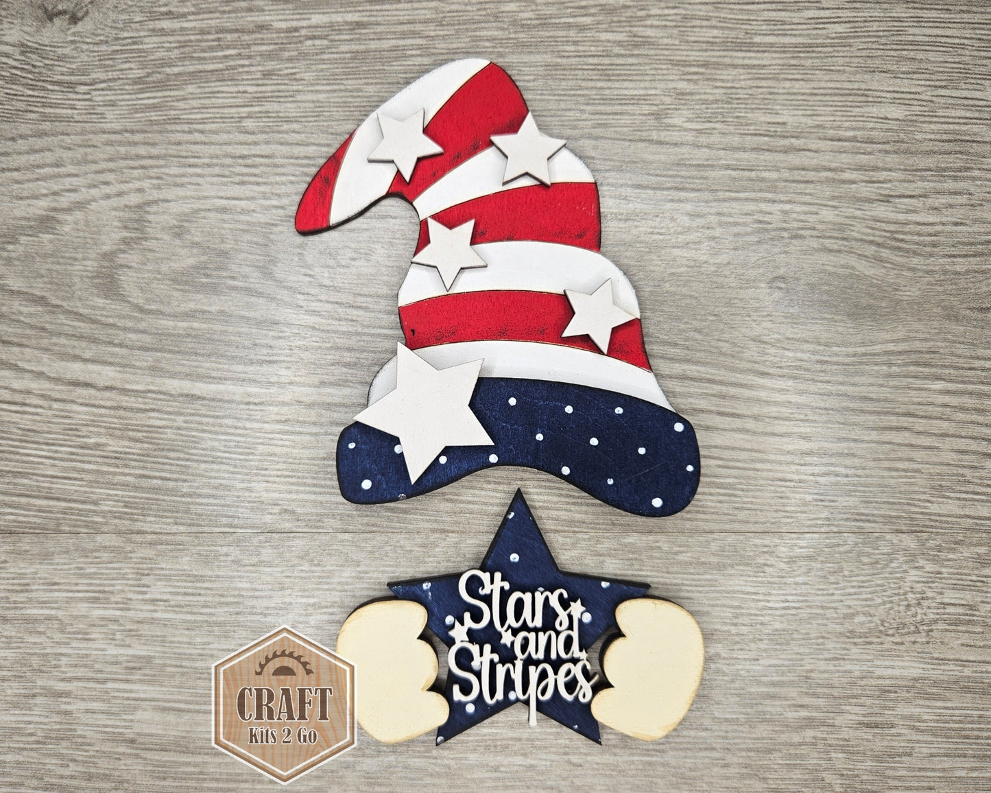 Interchangeable Gnome | BOY 4TH OF JULY TOPPER | #200002-5