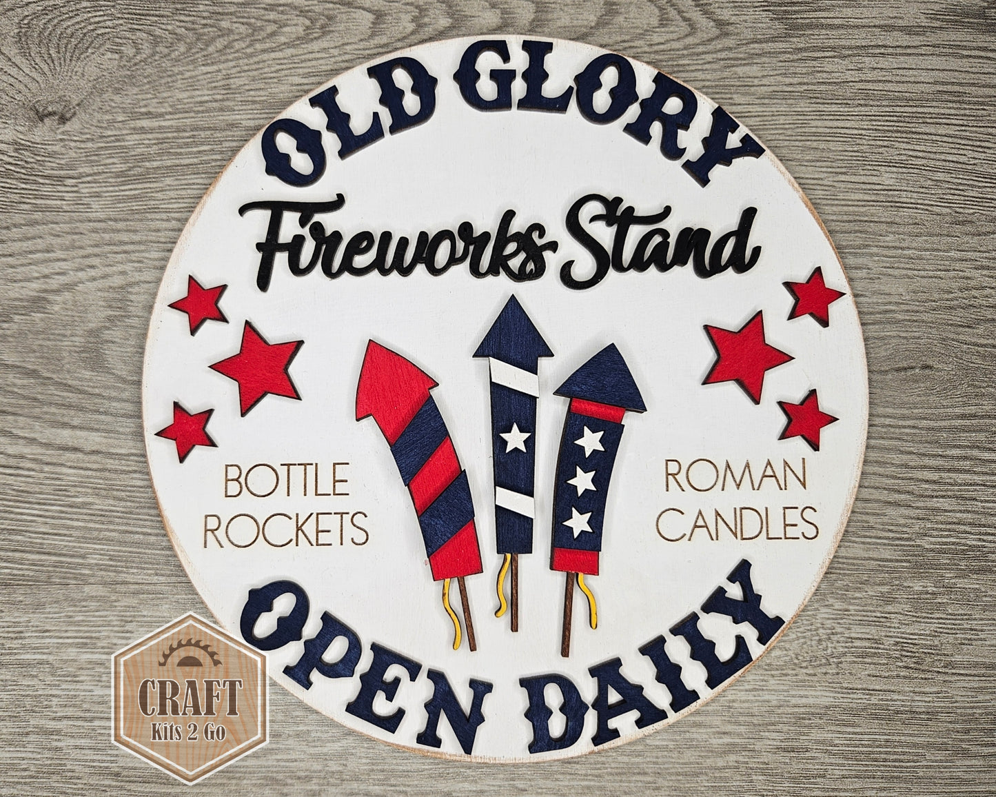 Old Glory Fireworks Sign | #2949