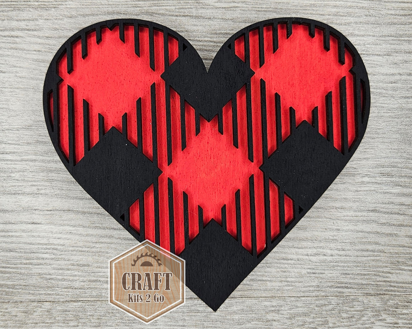 Plaid Heart | #4142
