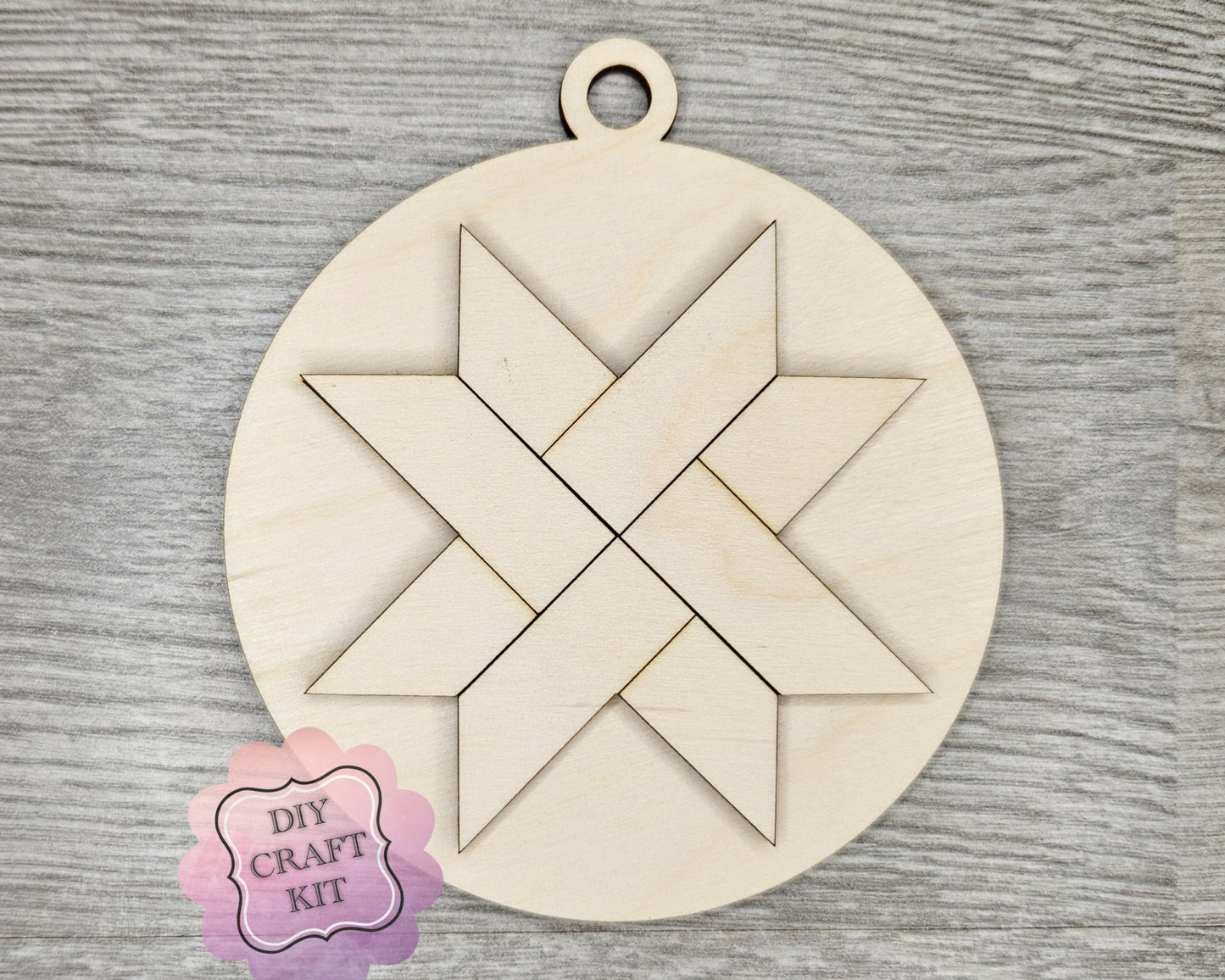 **SHOW OVERSTOCK SALE** Woven Star Quilt Ornament | #4183