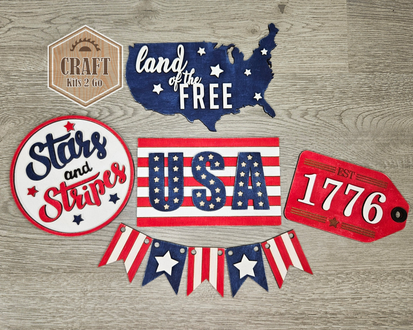 4th of July Tier Tray | #100101