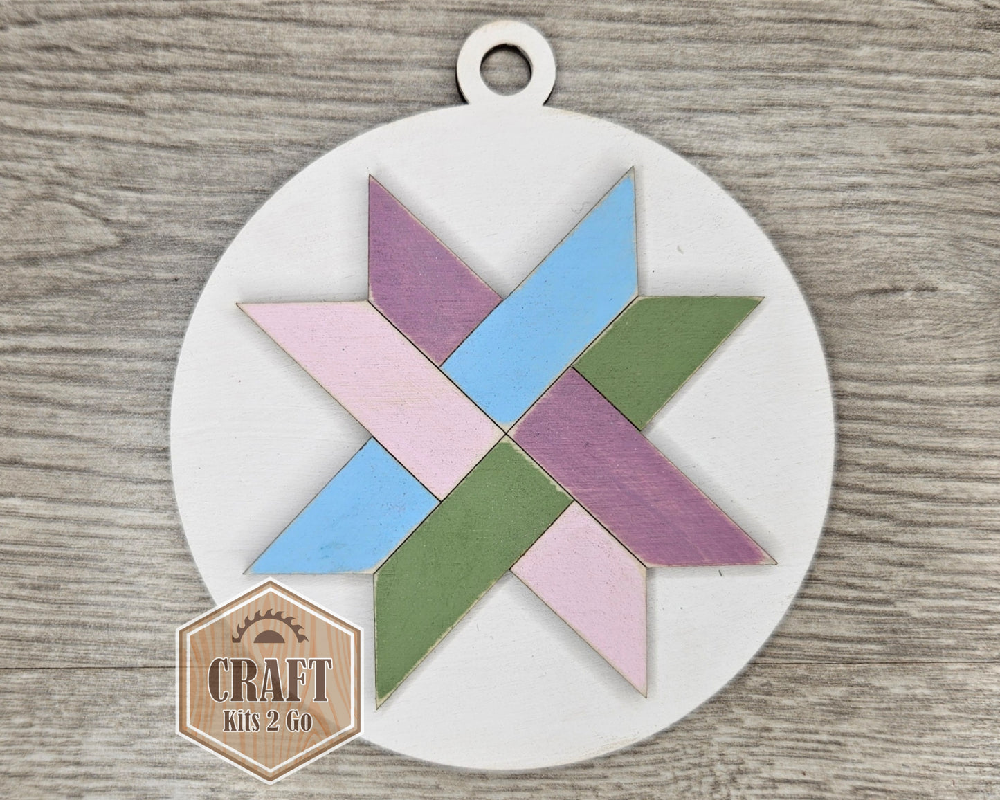 **SHOW OVERSTOCK SALE** Woven Star Quilt Ornament | #4183