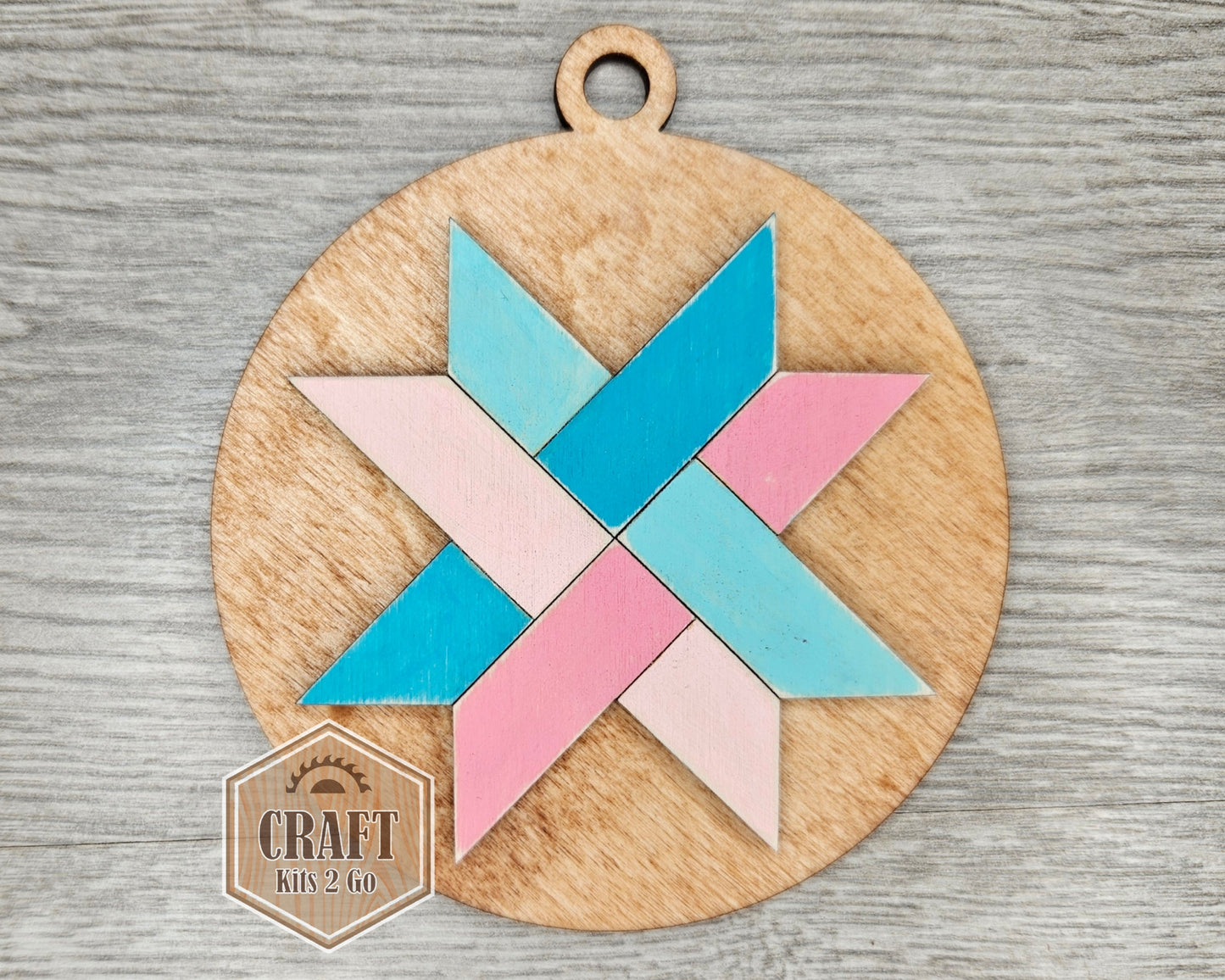 **SHOW OVERSTOCK SALE** Woven Star Quilt Ornament | #4183
