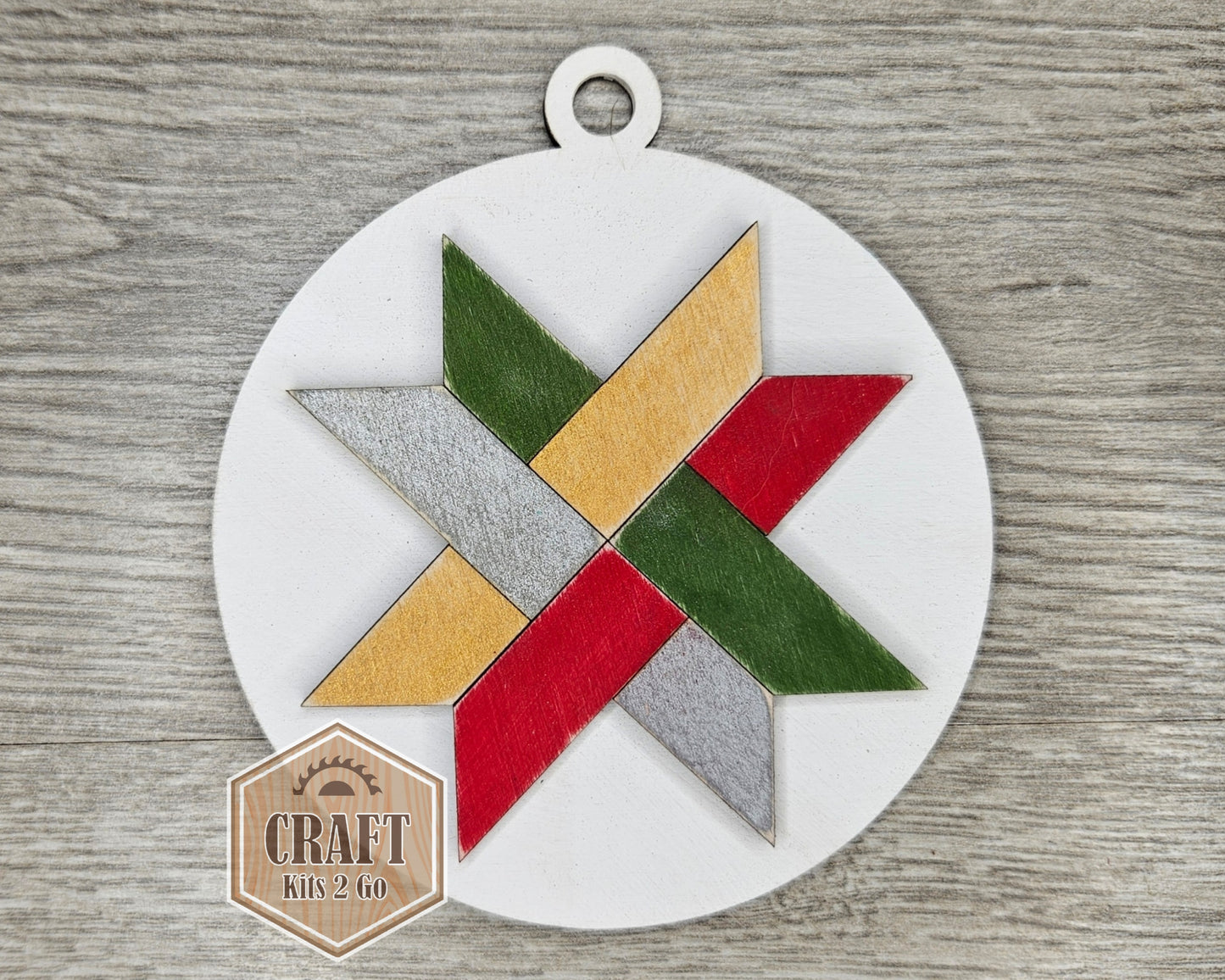 **SHOW OVERSTOCK SALE** Woven Star Quilt Ornament | #4183