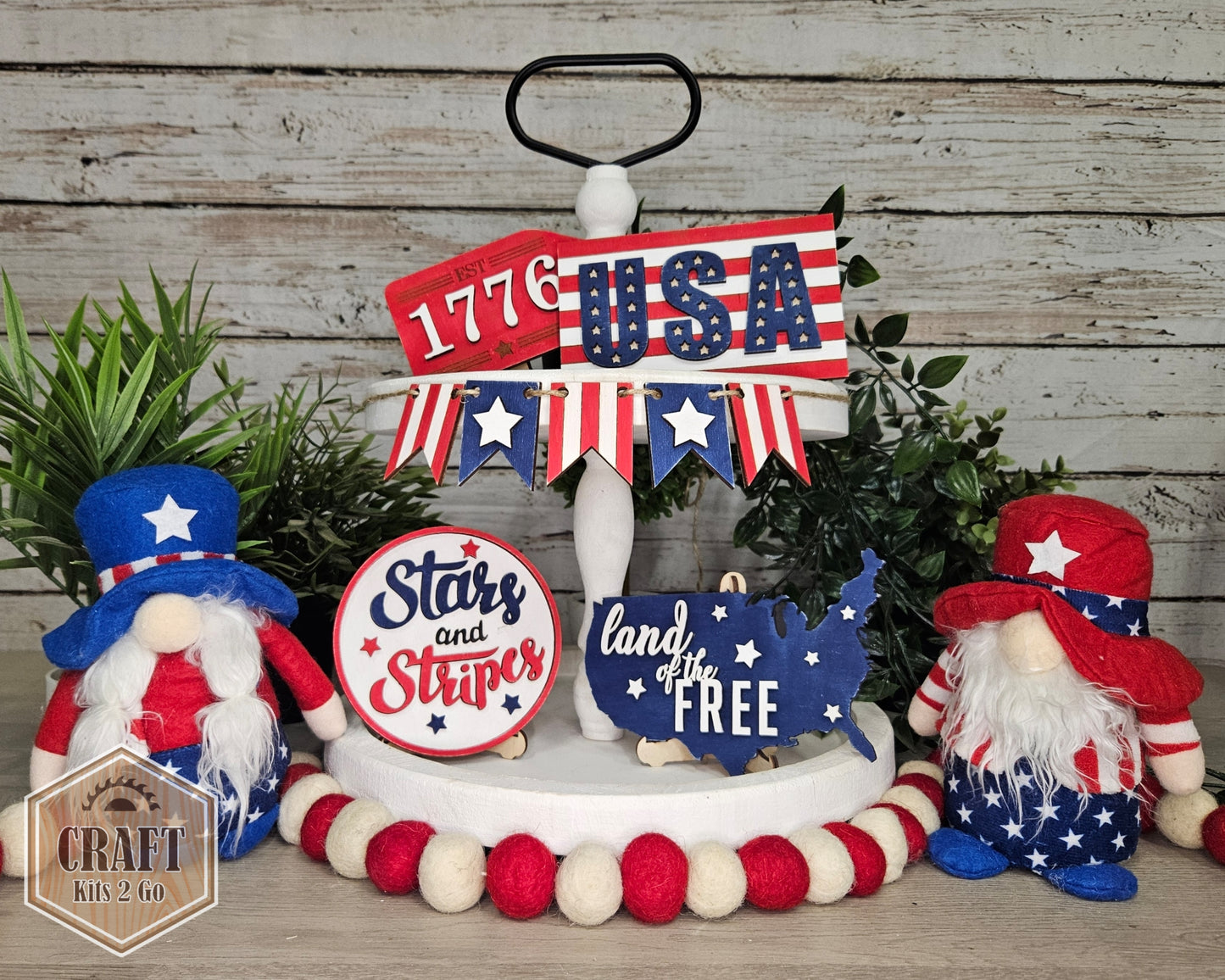 4th of July Tier Tray | #100101