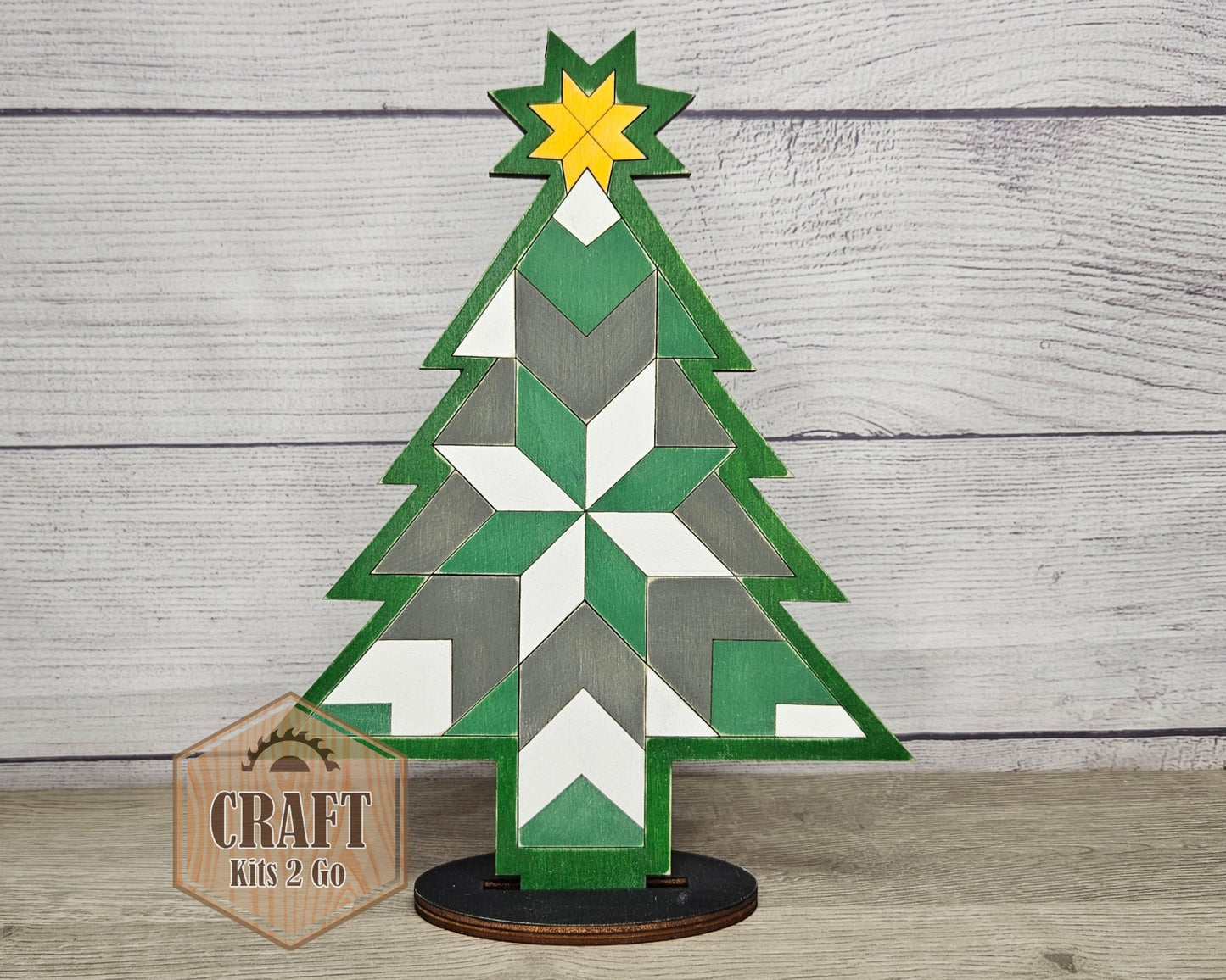 **SHOW OVERSTOCK SALE** 10 inch Christmas Tree Quilt Craft Kit | #3733