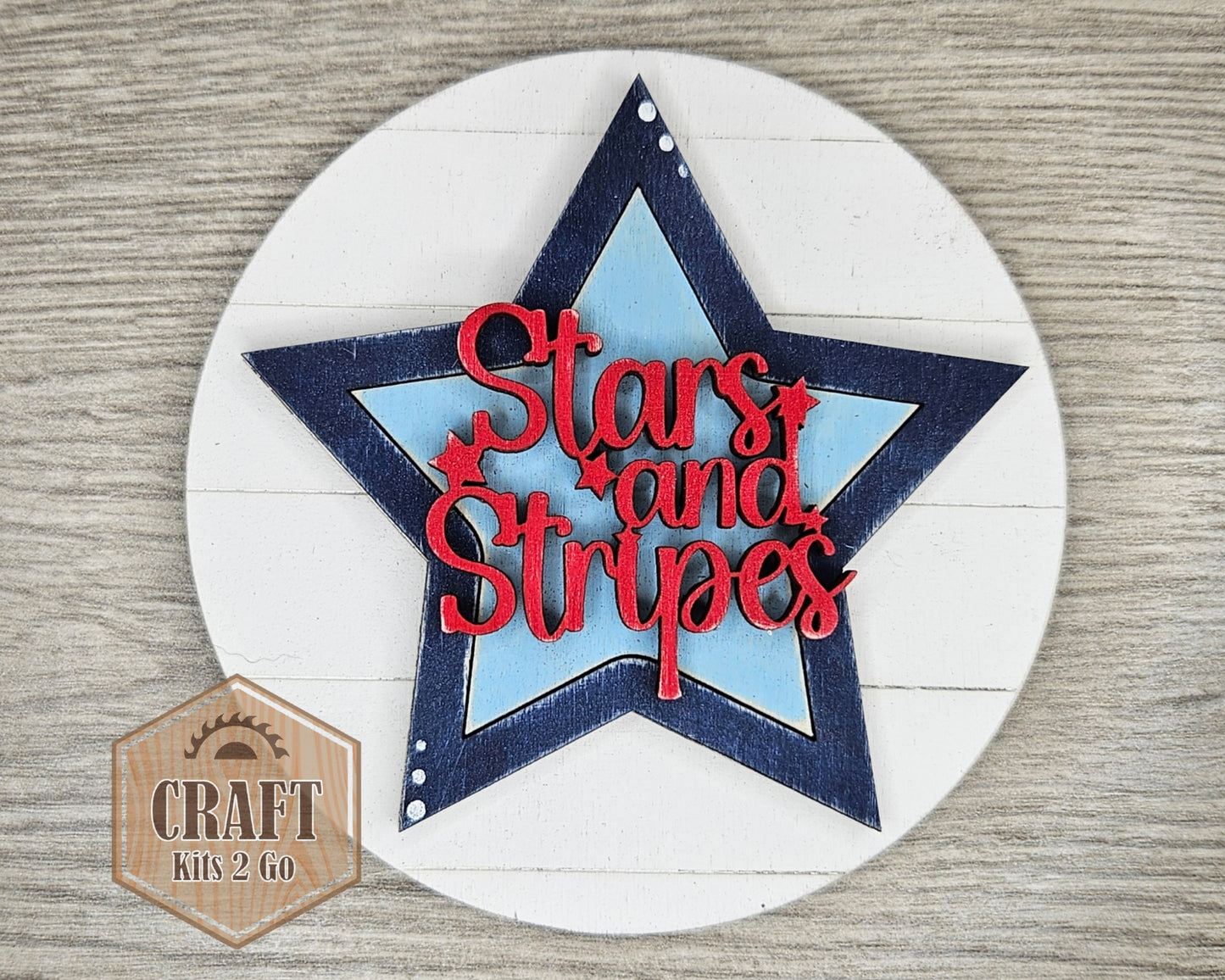 Stars & Strips Star Round | #4234