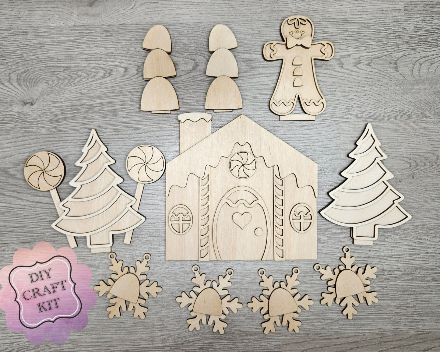 Gingerbread House Tier Tray | #10006