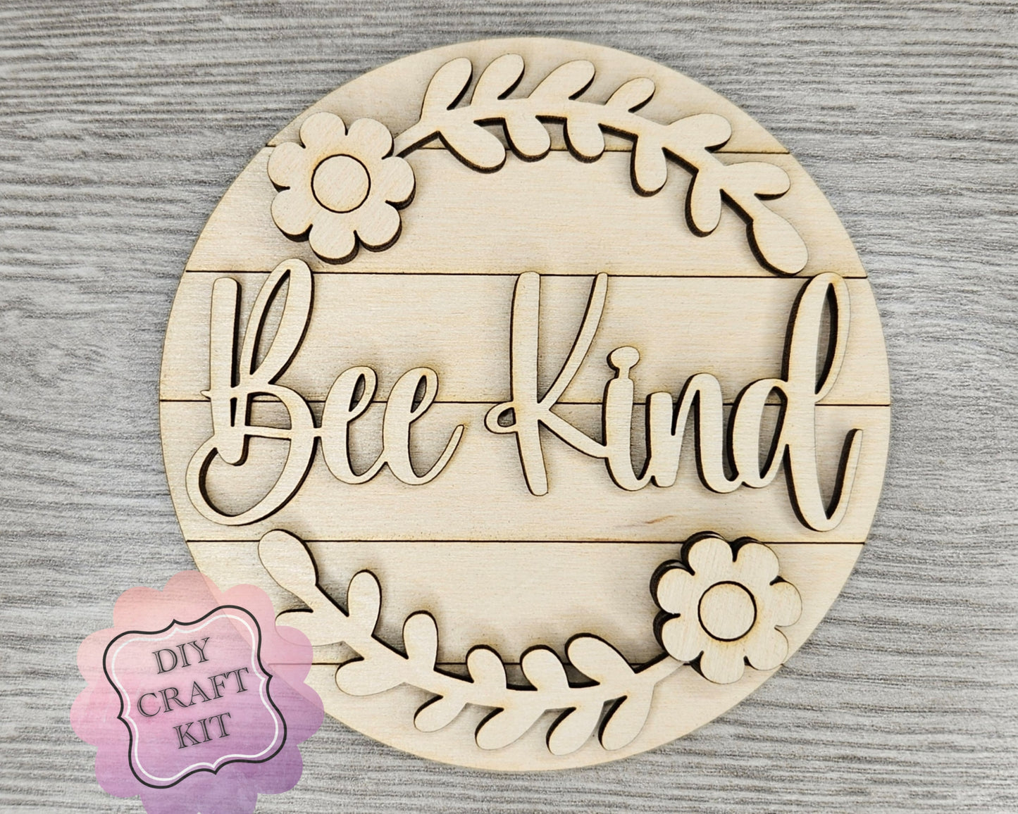 **SHOW OVERSTOCK SALE** 6 INCH Bee Kind Sign | #4308
