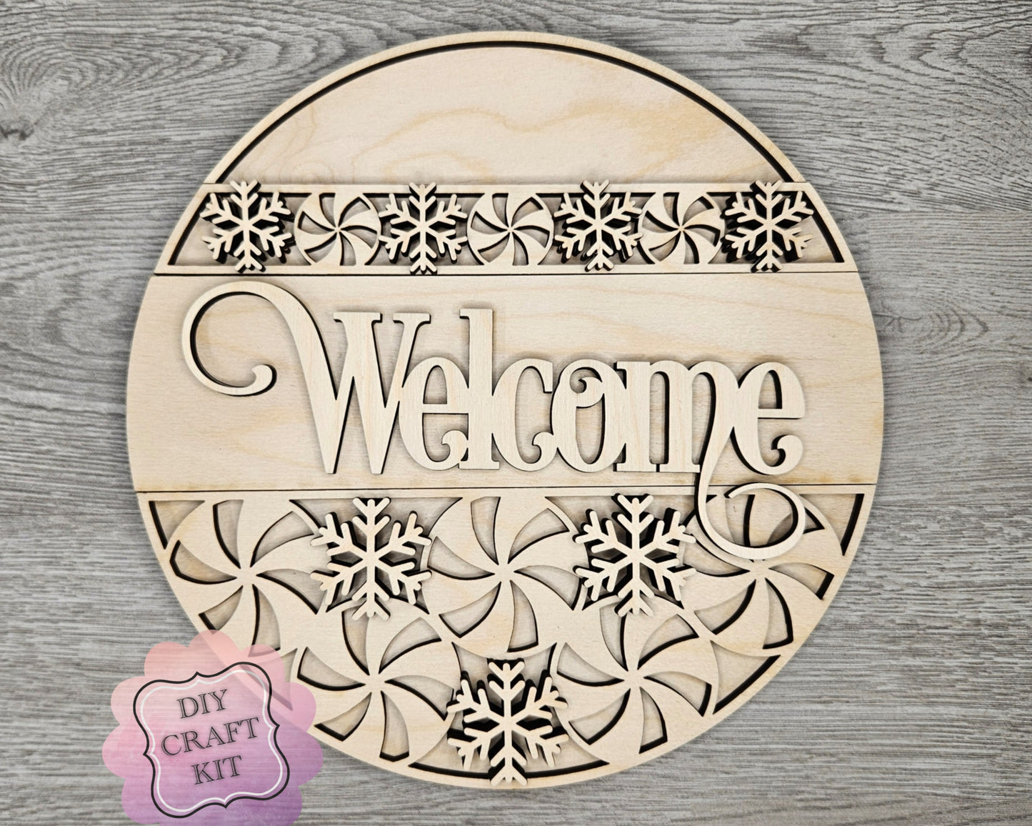 Peppermint Christmas Sign | #4325