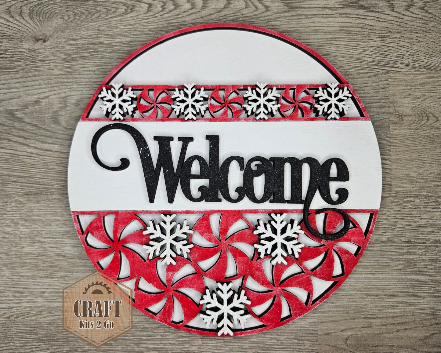 Peppermint Christmas Sign | #4325