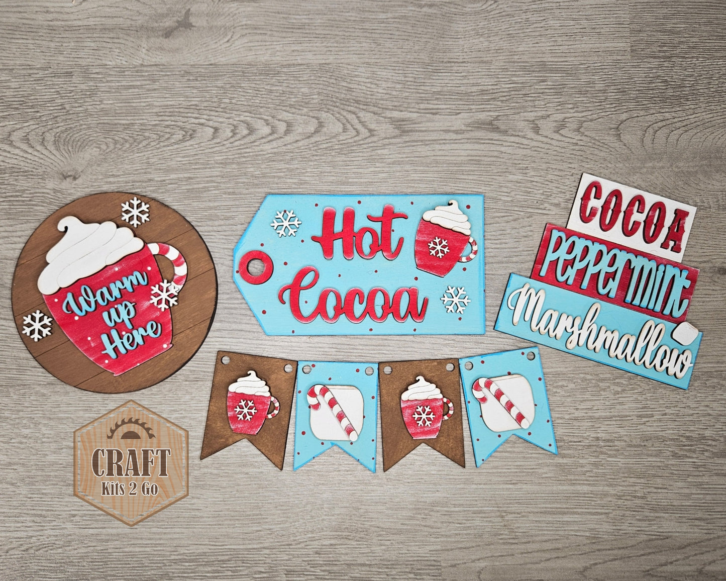 Hot Cocoa Winter Tier Tray | #100121