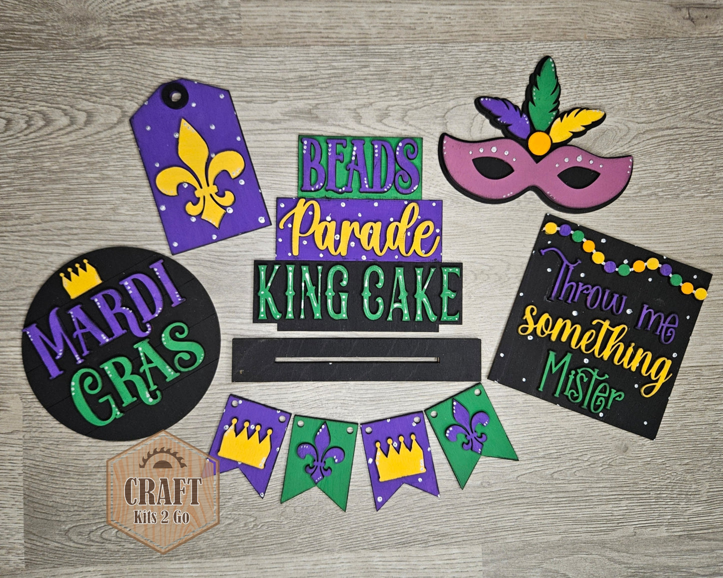 Mardi Gras Tier Tray | #100142