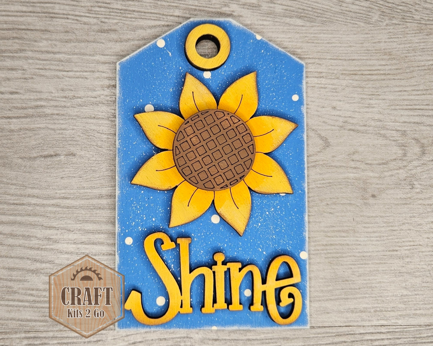 ** SHOW OVERSTOCK SALE** 6 inch Shine Tag | Sunflower | #4578