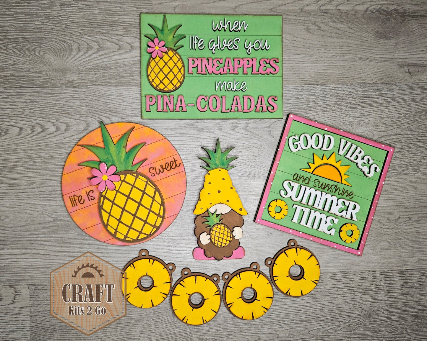 **SHOW OVERSTOCK SALE** Tropical Pineapple Tier Tray | #100152