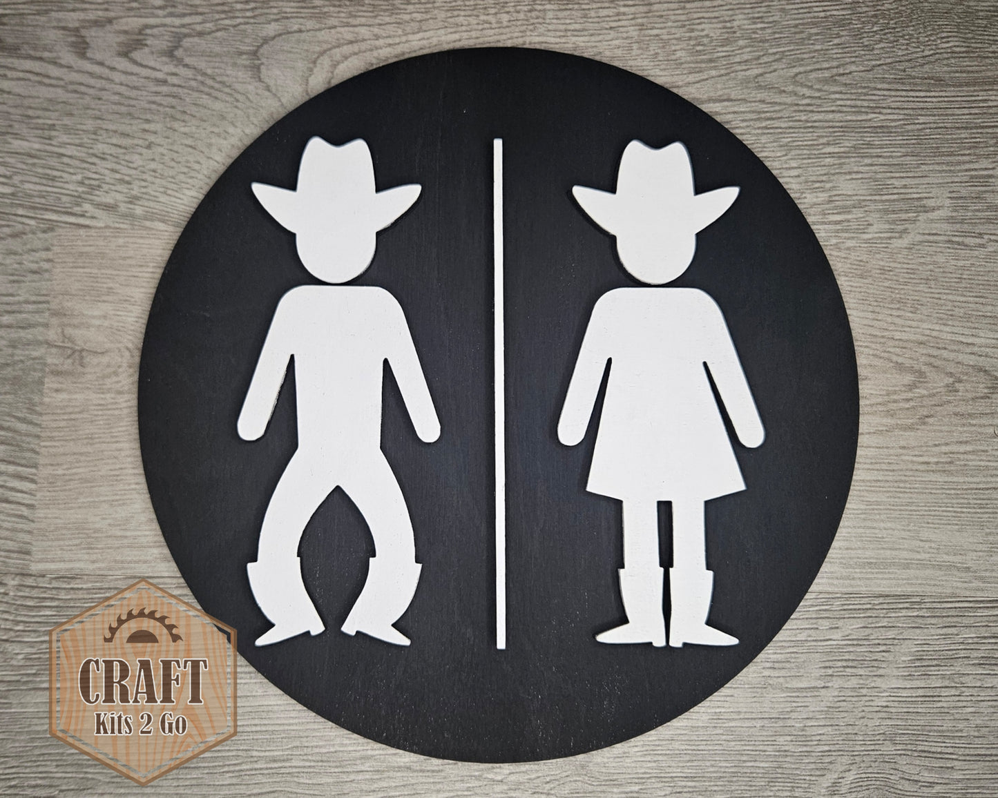 Cowboy Bathroom Sign | #4351