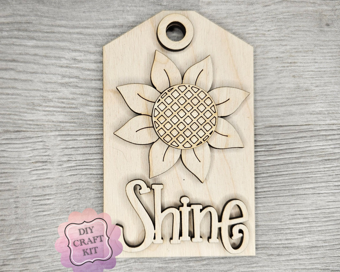 ** SHOW OVERSTOCK SALE** 6 inch Shine Tag | Sunflower | #4578
