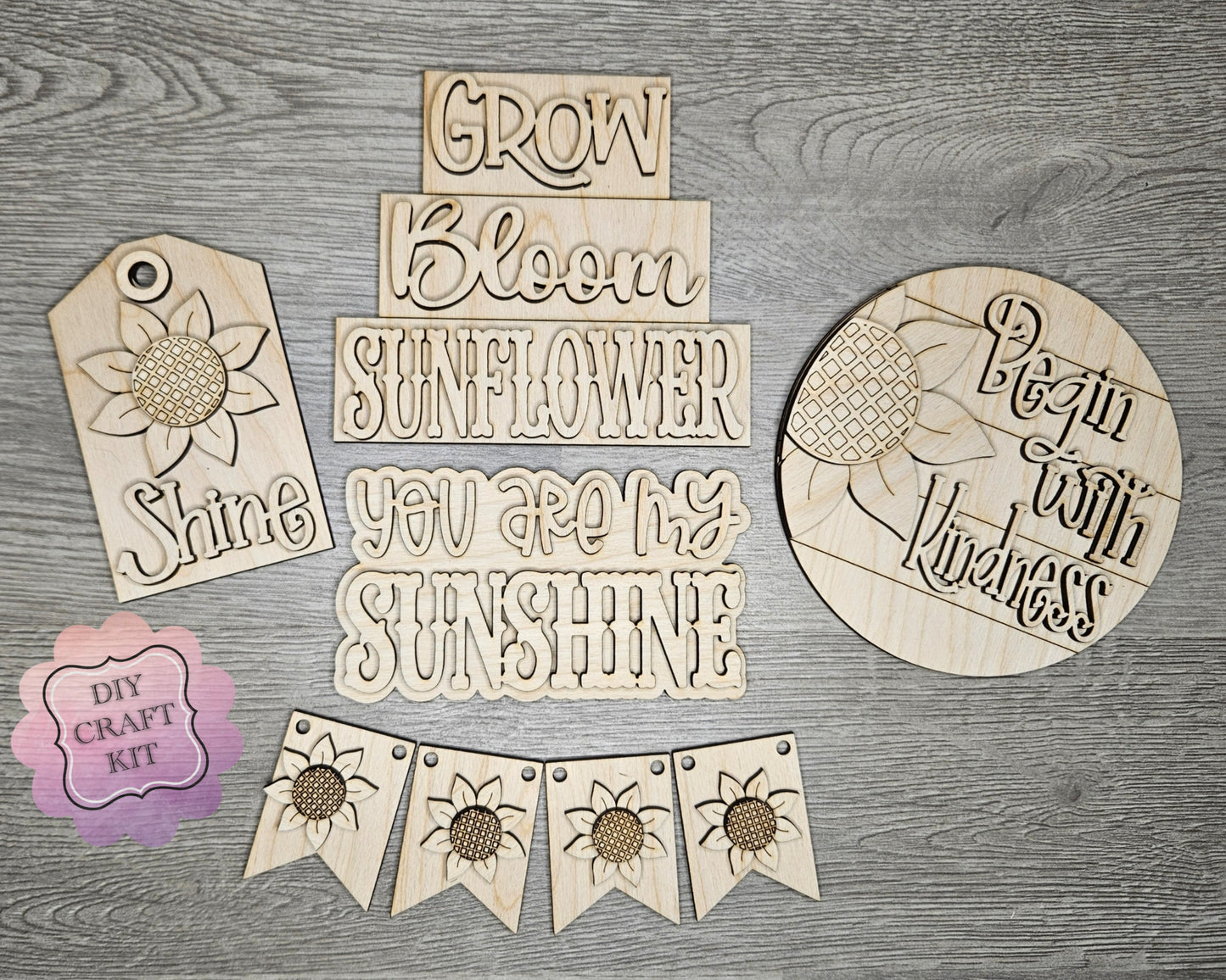 ** SHOW OVERSTOCK SALE** 6 inch Shine Tag | Sunflower | #4578