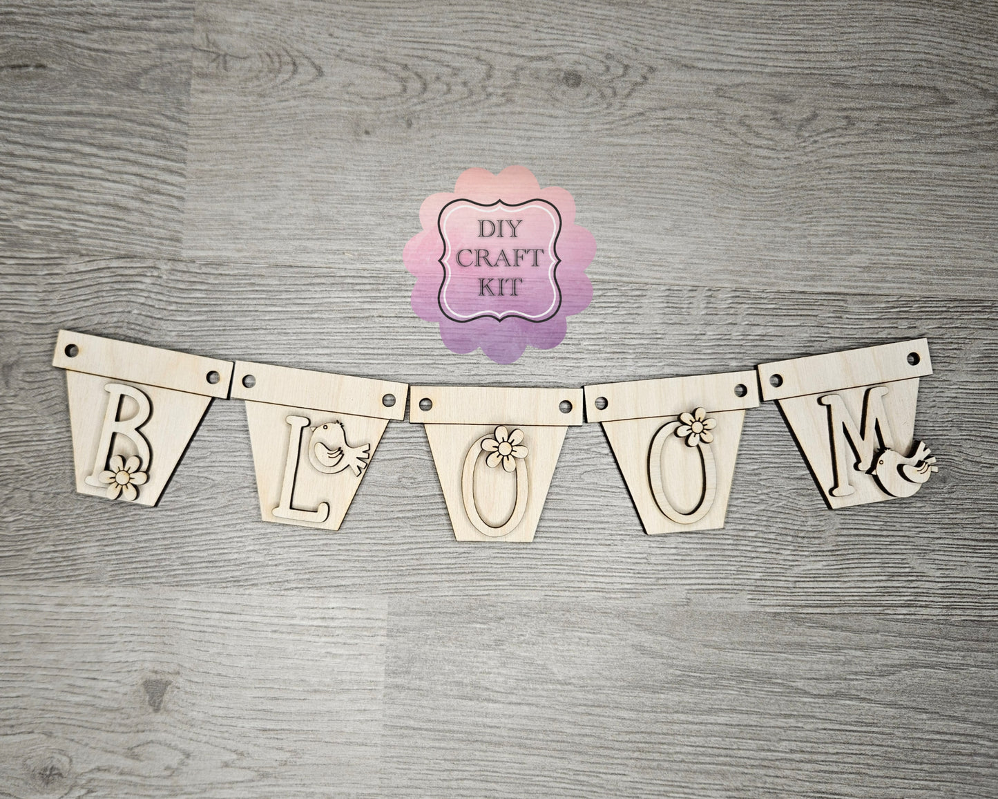 Bloom Spring Flower Bunting | #4638