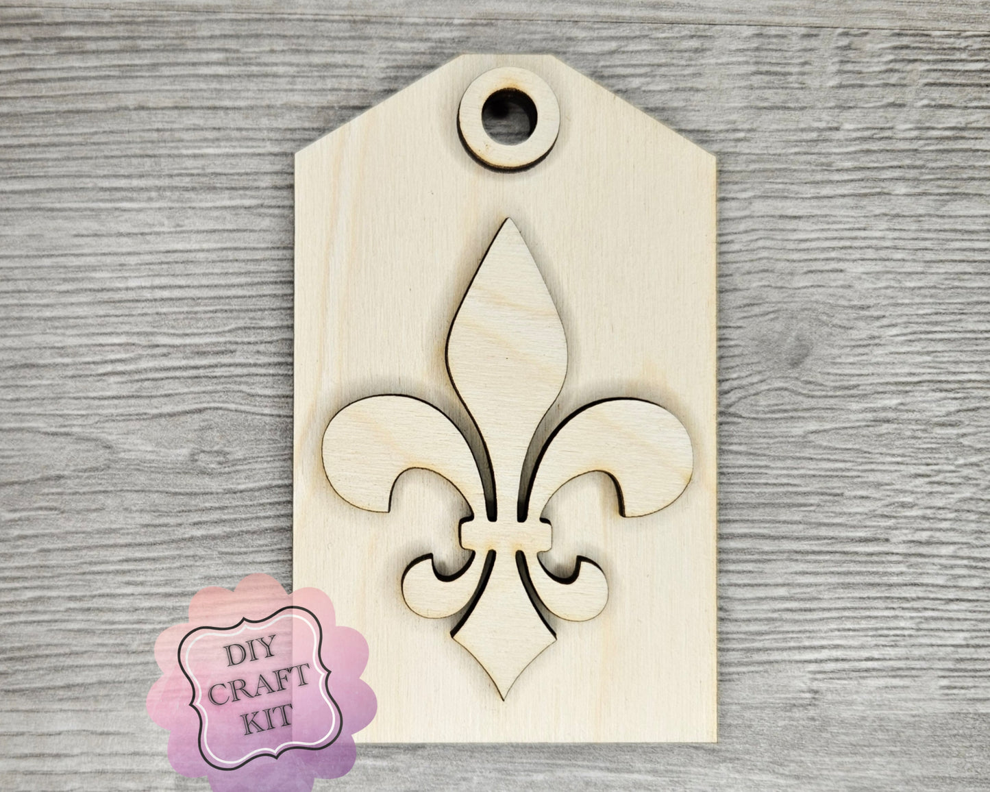 Mardi Gras Fleur De Lis Tag | #4591