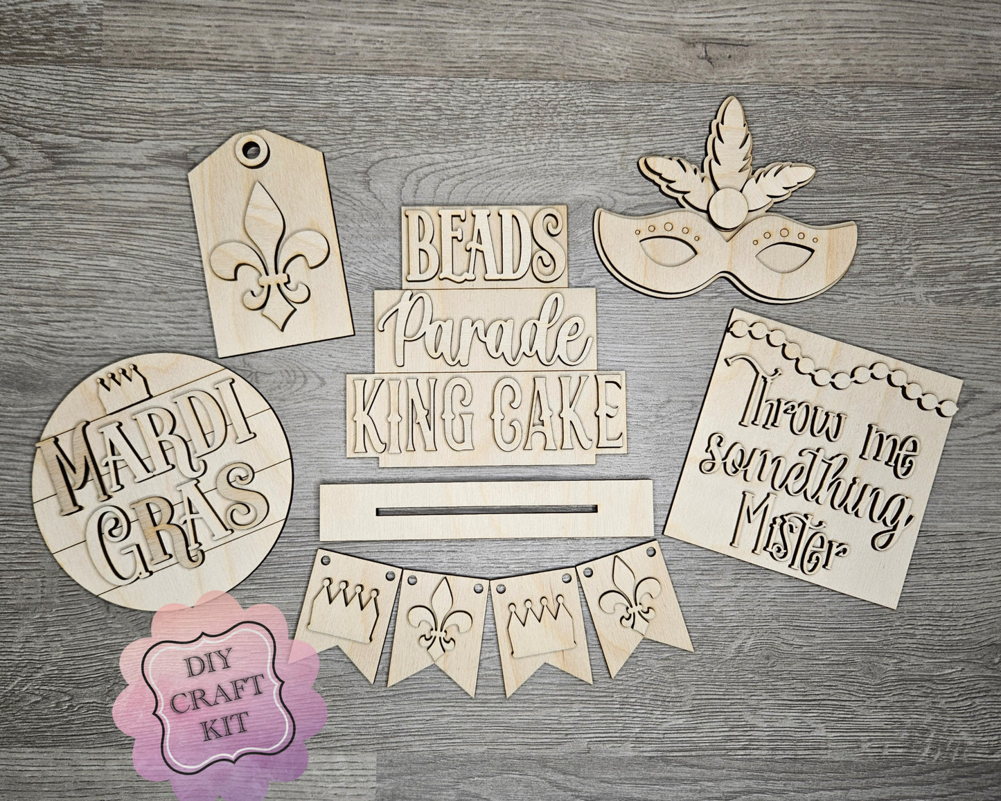 Mardi Gras Tier Tray | #100142
