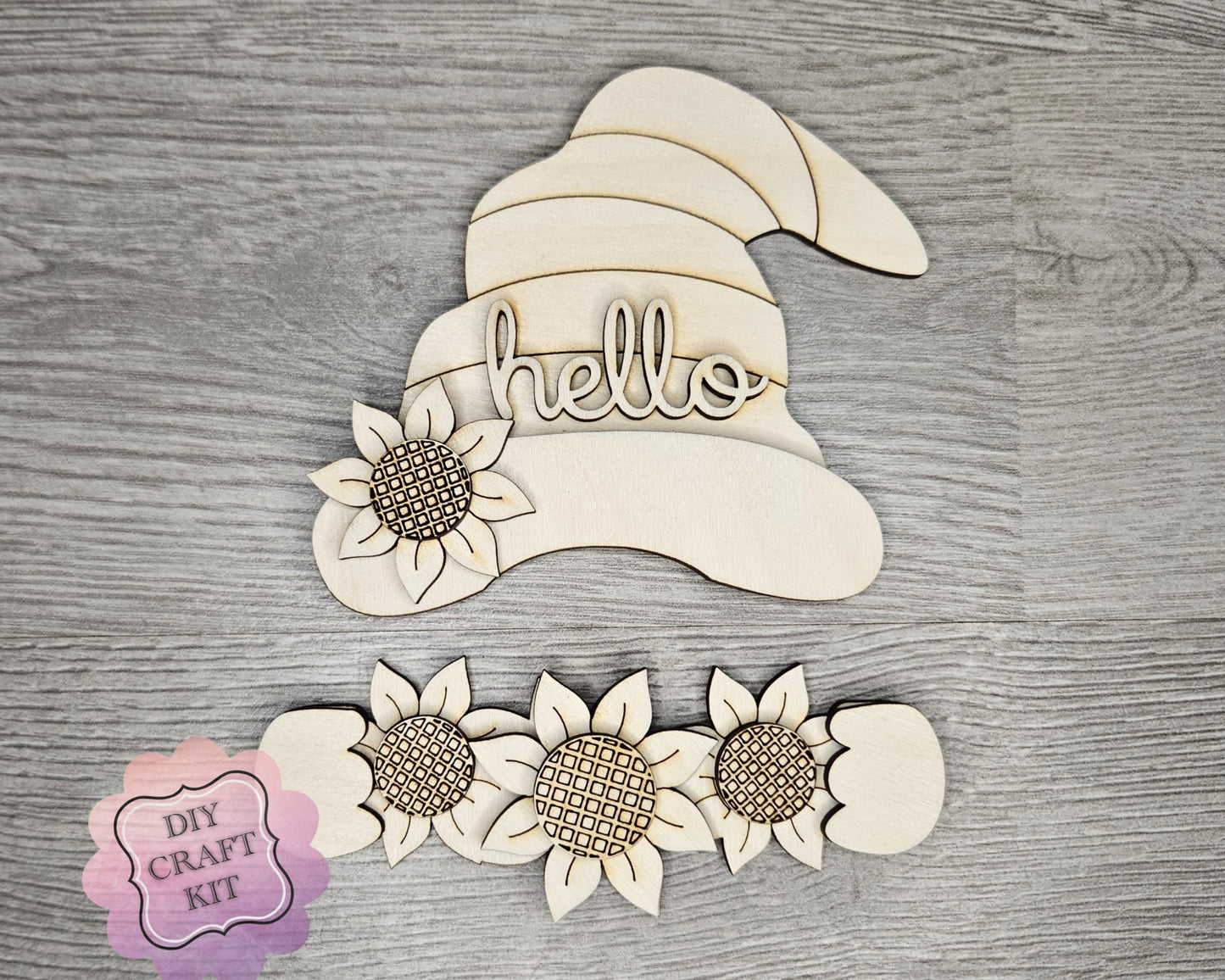 Interchangeable Gnome | GIRL SUNFLOWER TOPPER | #200002-13
