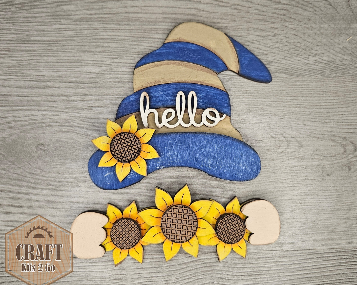 Interchangeable Gnome | GIRL SUNFLOWER TOPPER | #200002-13