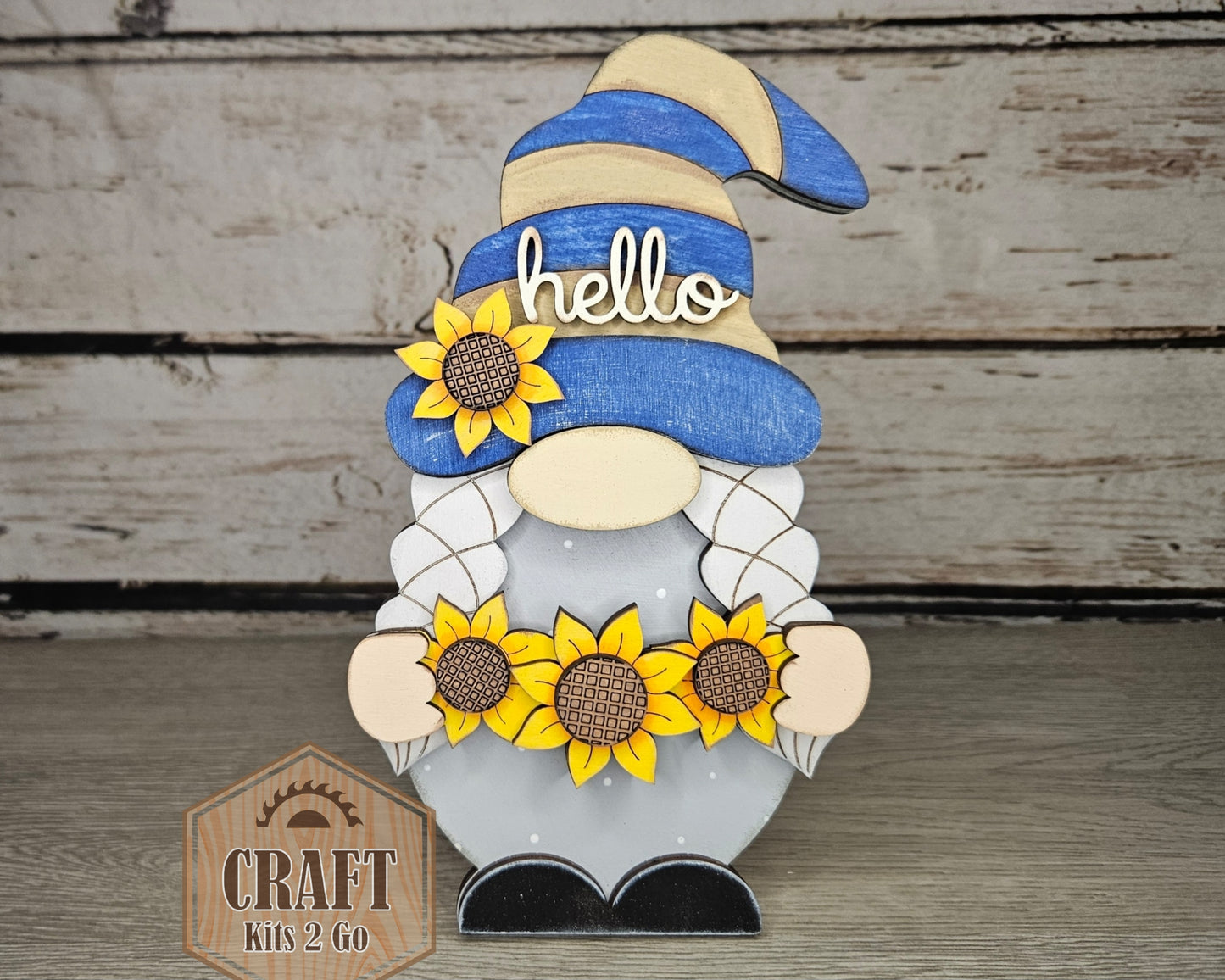 Interchangeable Gnome | GIRL SUNFLOWER TOPPER | #200002-13