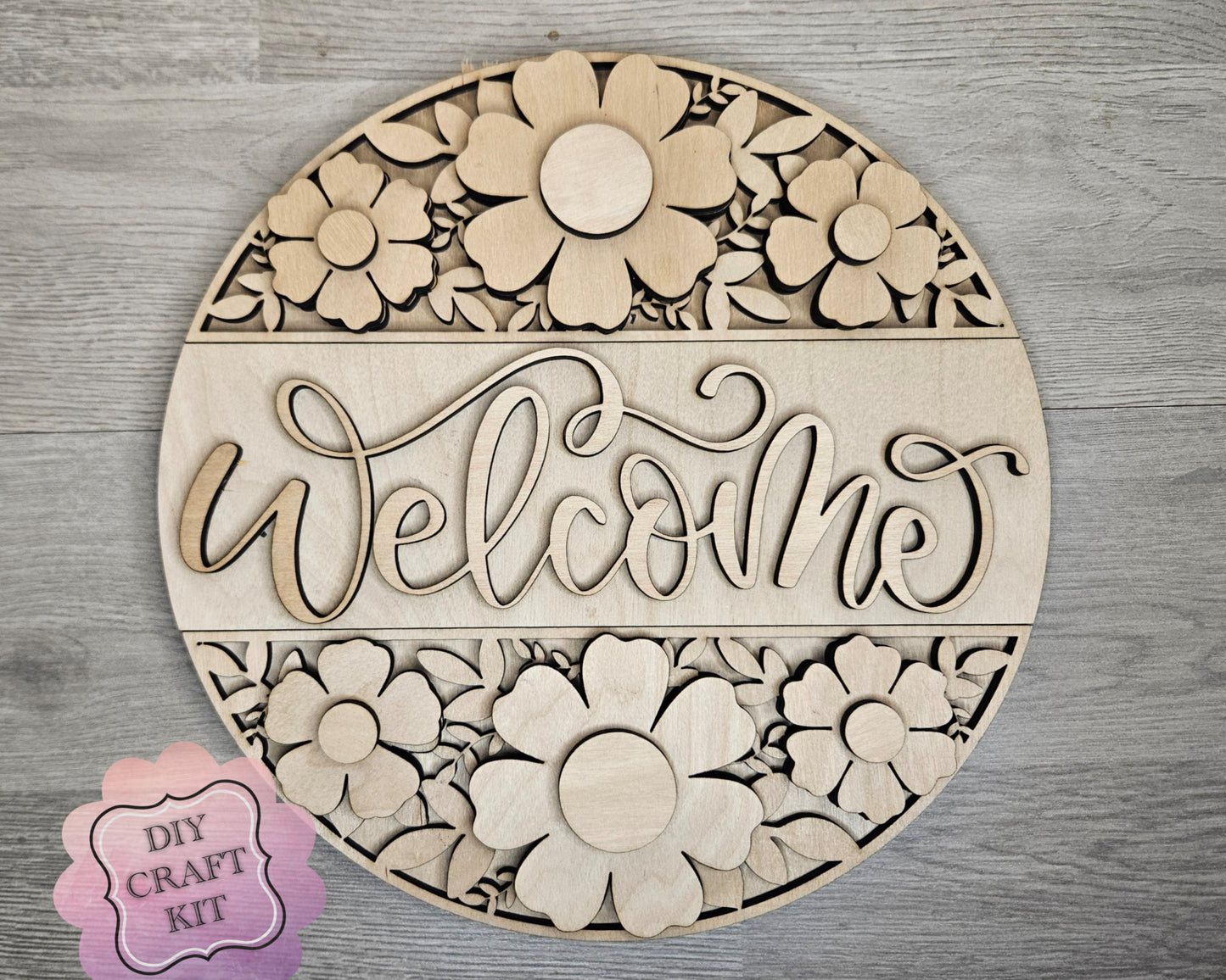 Daisy Welcome Sign | #4627