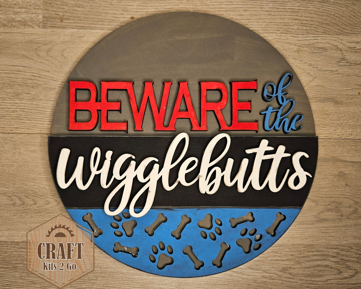 Beware of the Wigglebutts | Dog Welcome Sign | #4623