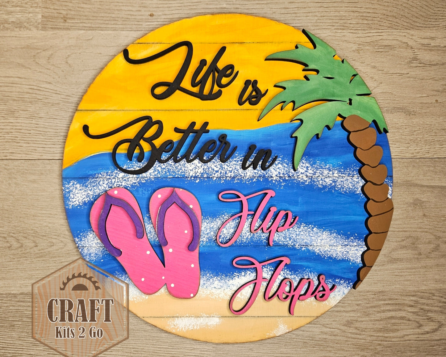 Life is Better in Flip Flops Beach Sign | #4051