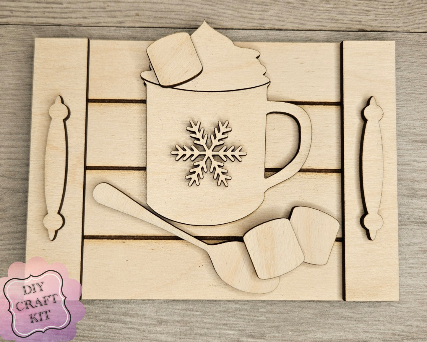Winter Hot Cocoa Tray | #4741