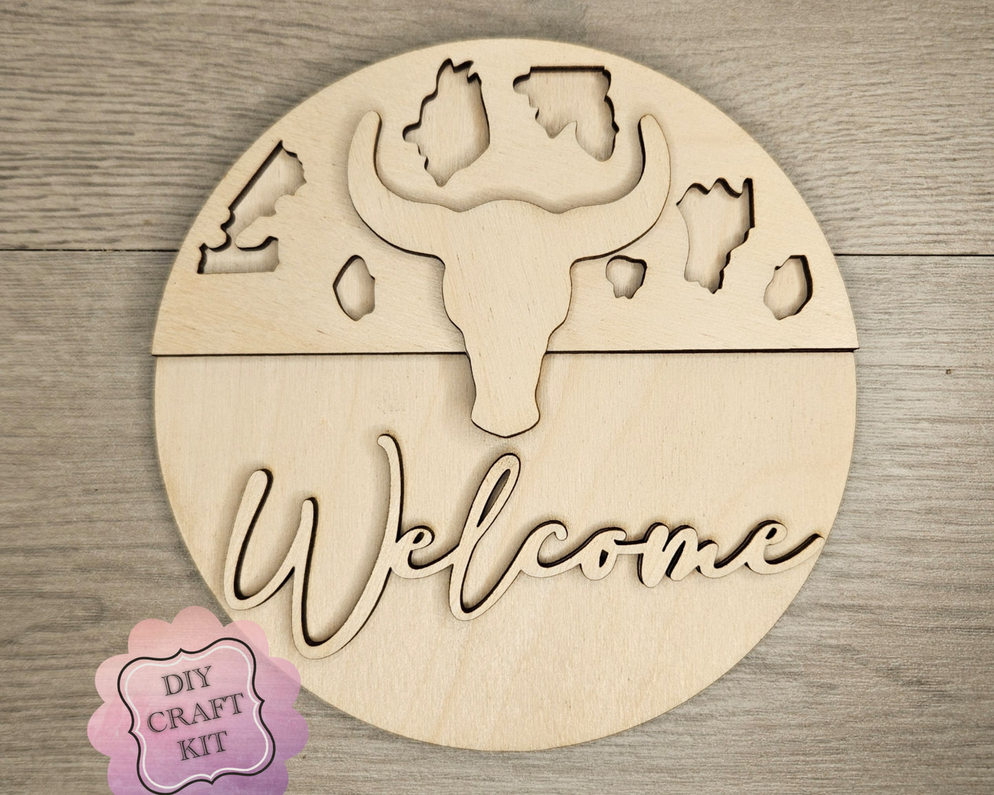Western Welcome Sign | #4670