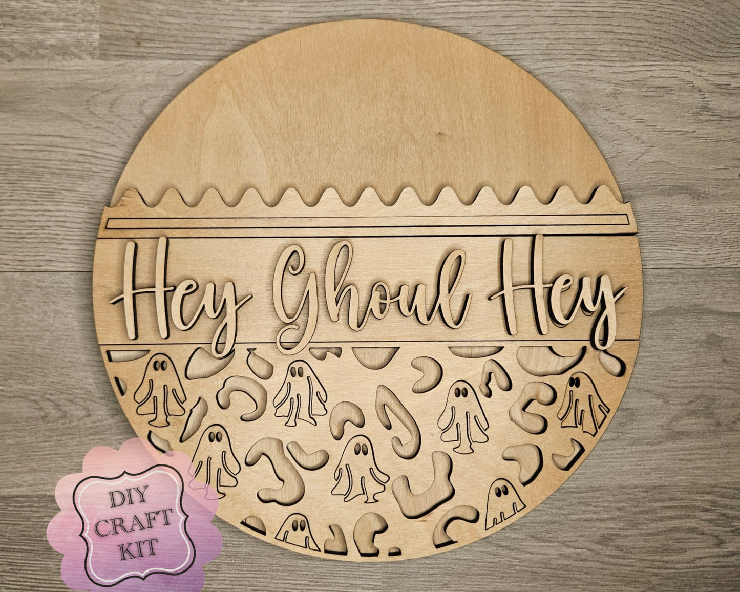 Hey Ghoul Halloween Ghost Sign | #4422