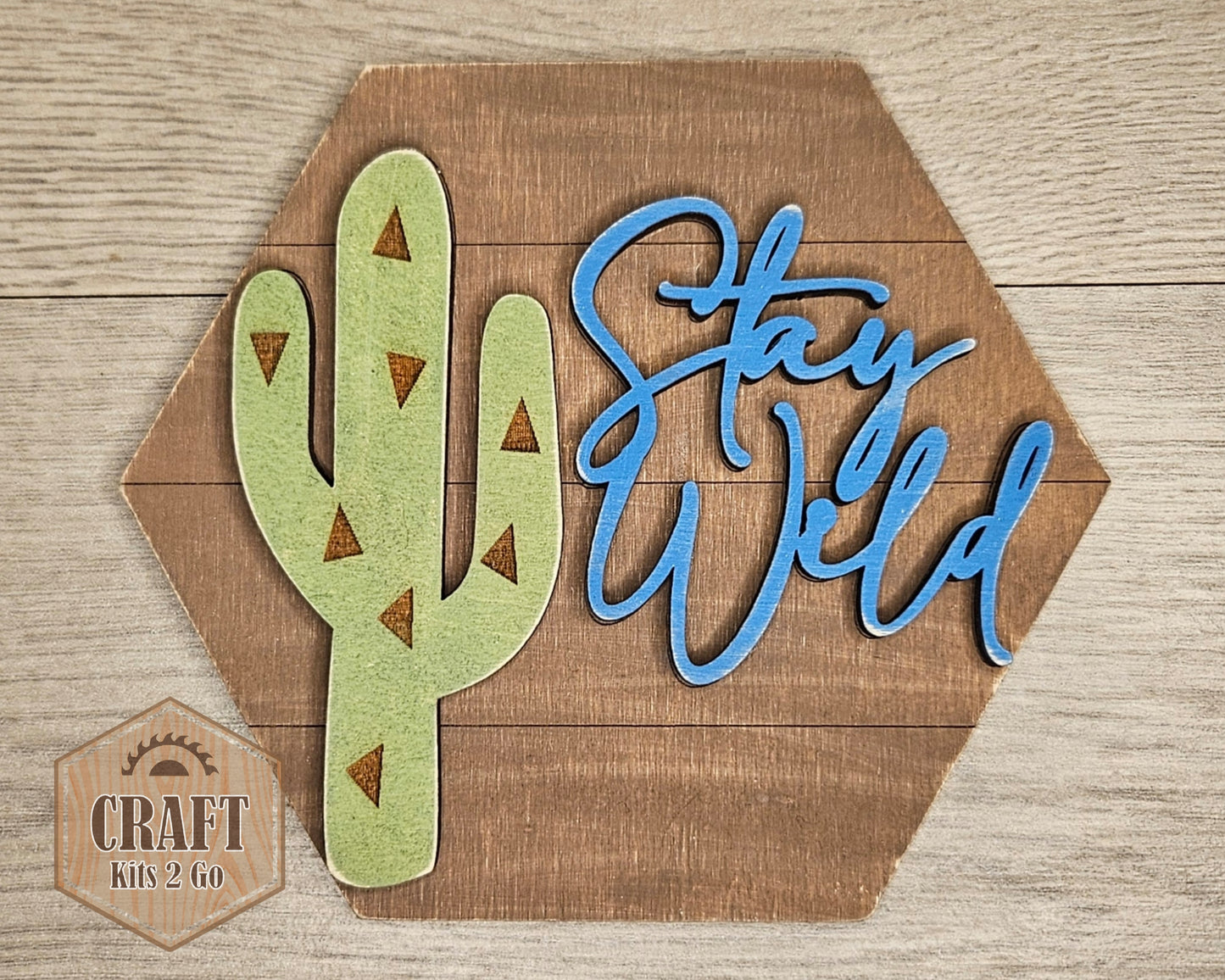 Stay Wild Cactus Sign | #4669