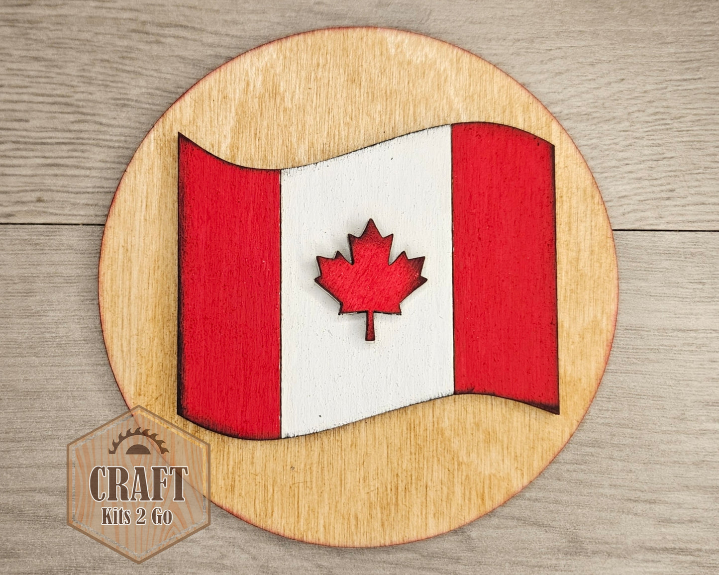 Canada Flag Round | #4734