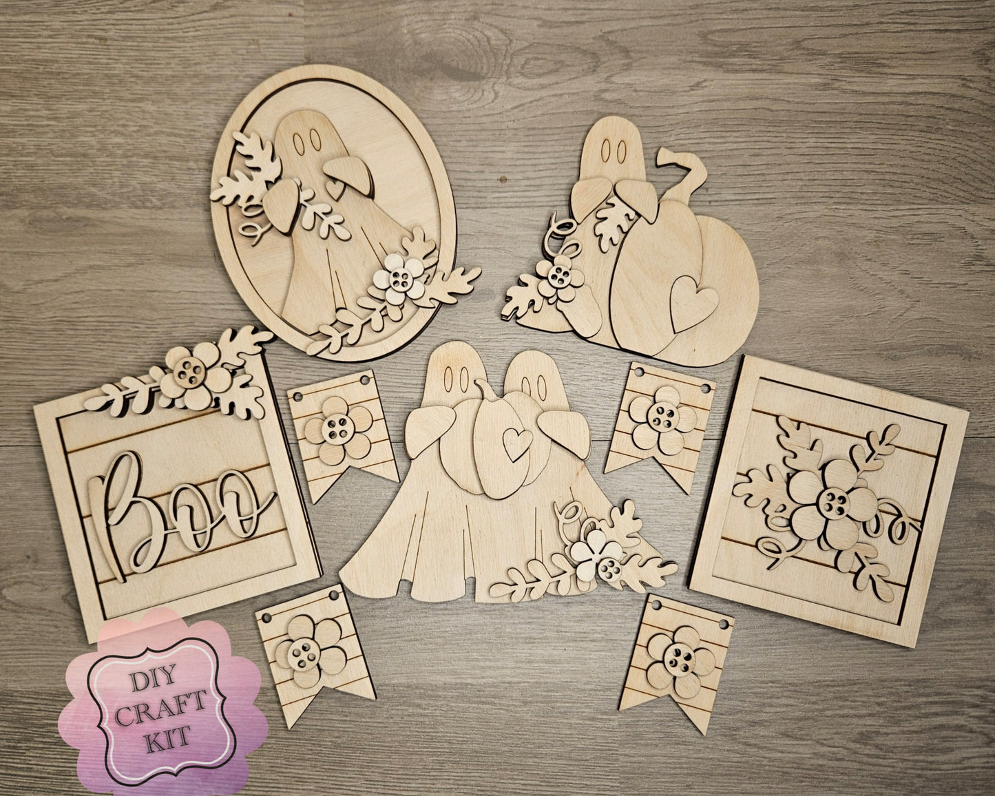 Halloween Flower Bunting | #4720