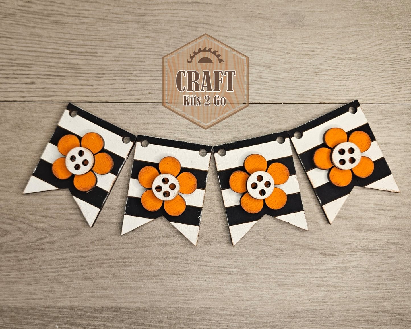 Halloween Flower Bunting | #4720