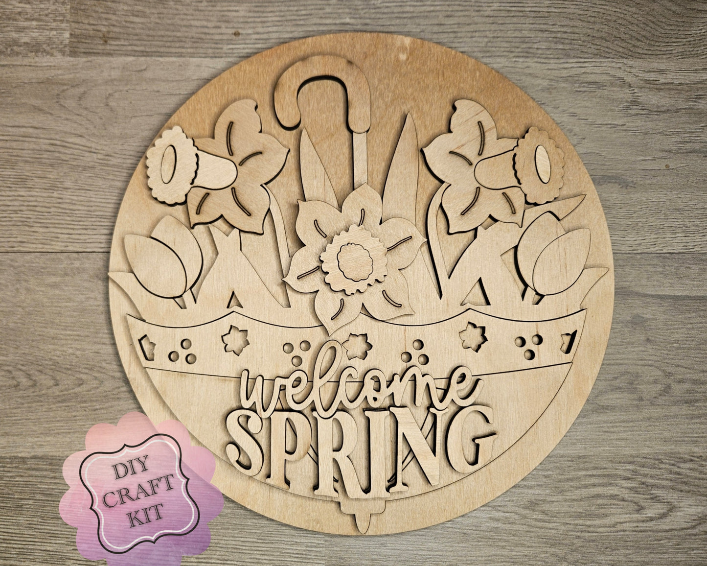 Hello Spring Daffodil & Tulips | #4693