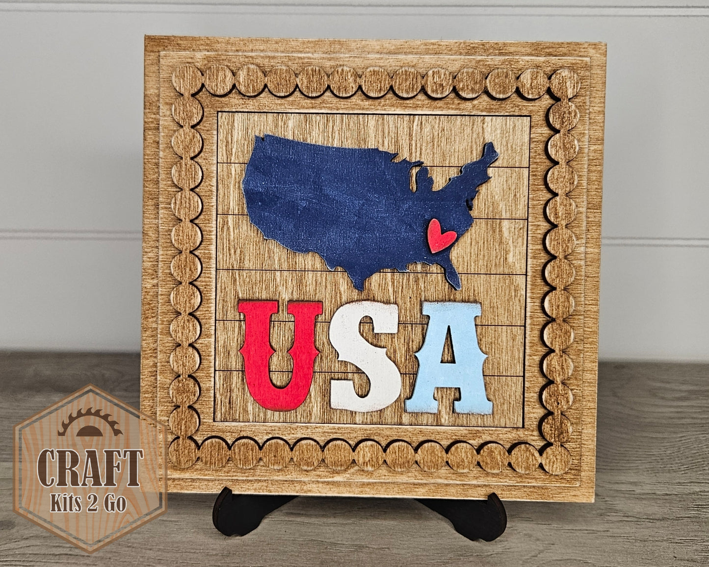 Mini Kit Interchangeable Beaded Square Frame | #600003