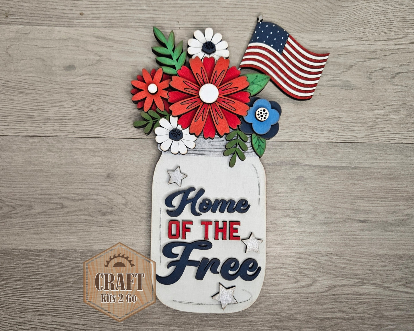 Home of the Free | 4th of July Flowers | #4830