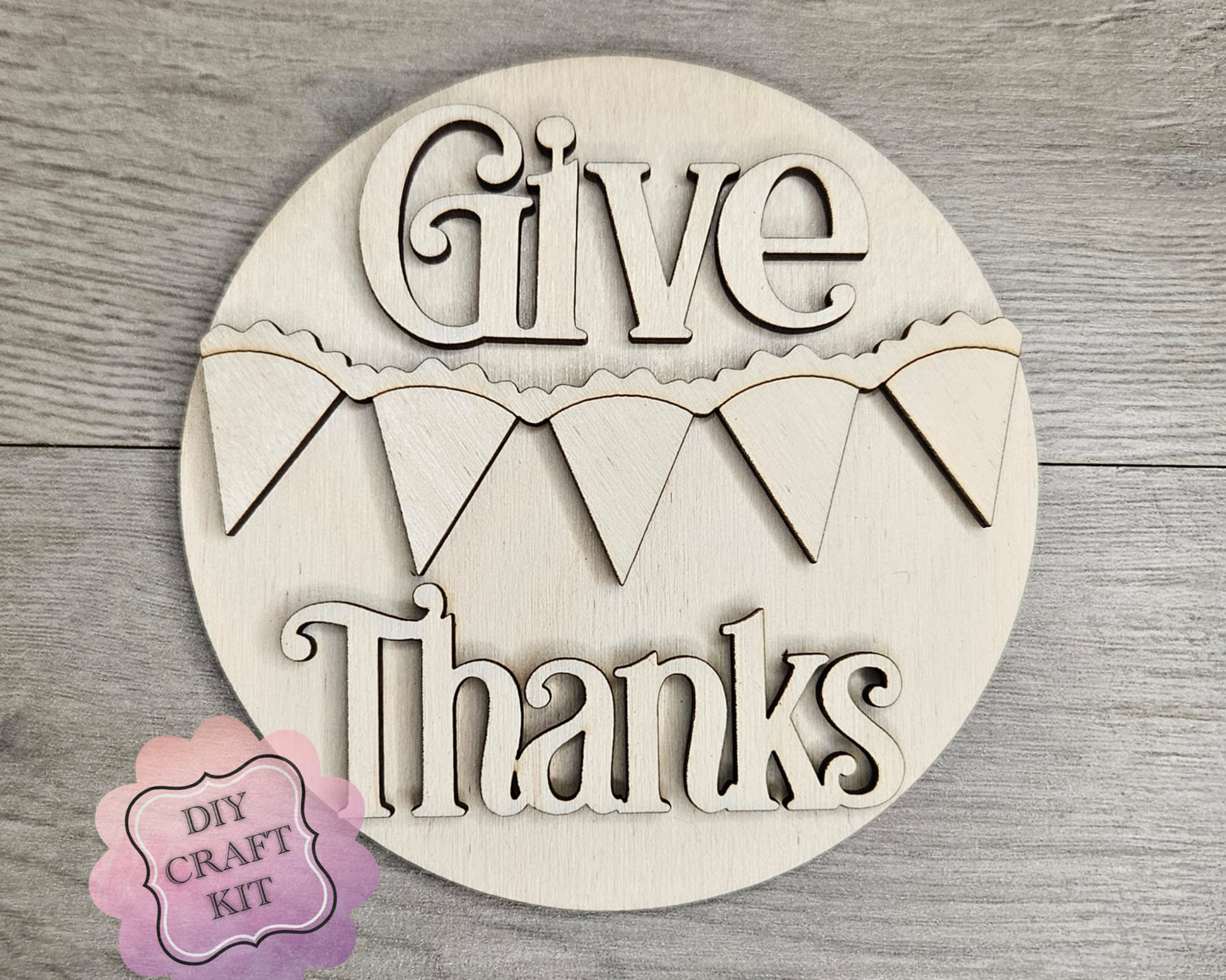 Give Thanks Pumpkin Pie Bunting | #4949