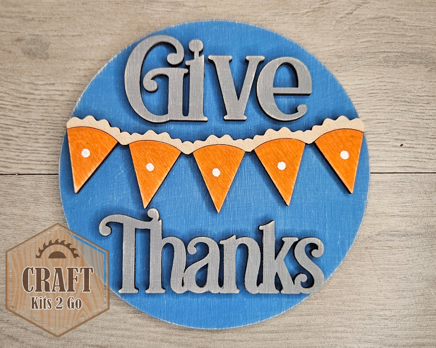 Give Thanks Pumpkin Pie Bunting | #4949