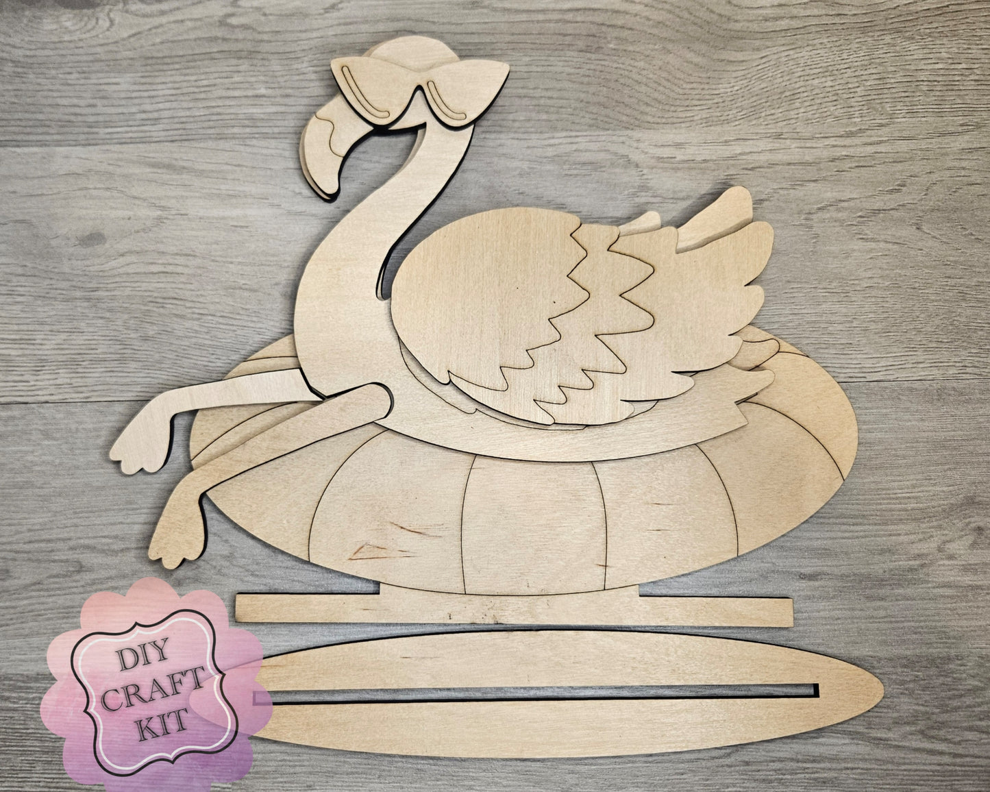 Pool Float Flamingo Shelf Sitter | #4822